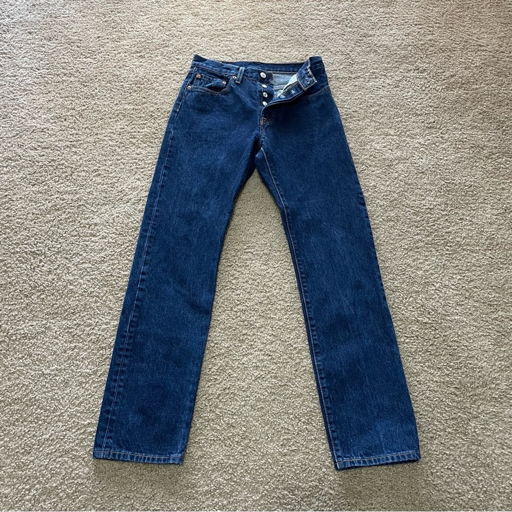 Levi's Women's Straight Leg Jeans - Dark Blue